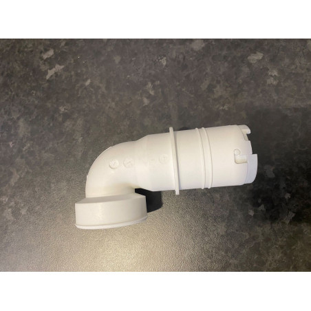 White Plastic Elbow with Non Return valve