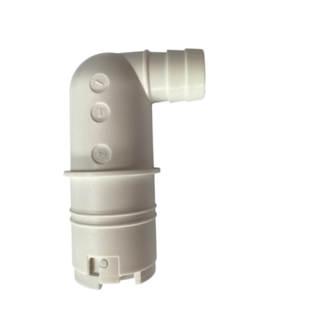 Non return valve elbow